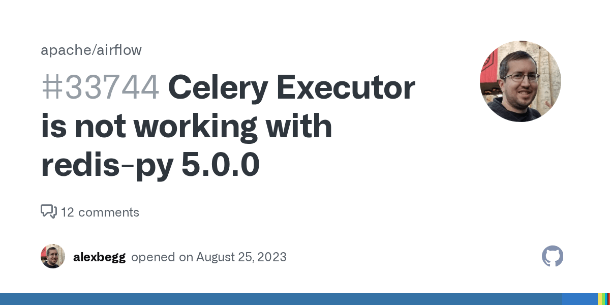 Celery Executor is not working with redispy 5.0.0 · Issue 33744