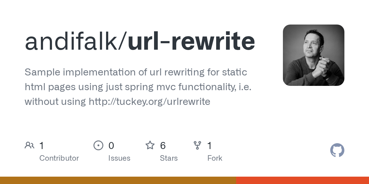 GitHub andifalk/urlrewrite Sample implementation of url rewriting