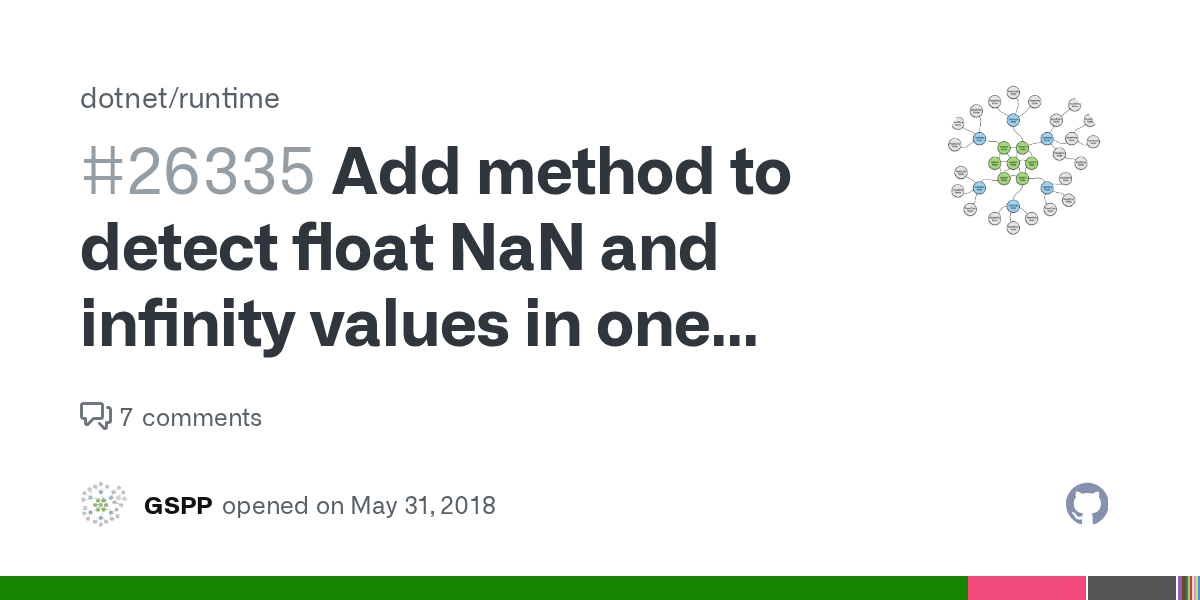 Add method to detect float NaN and infinity values in one convenient