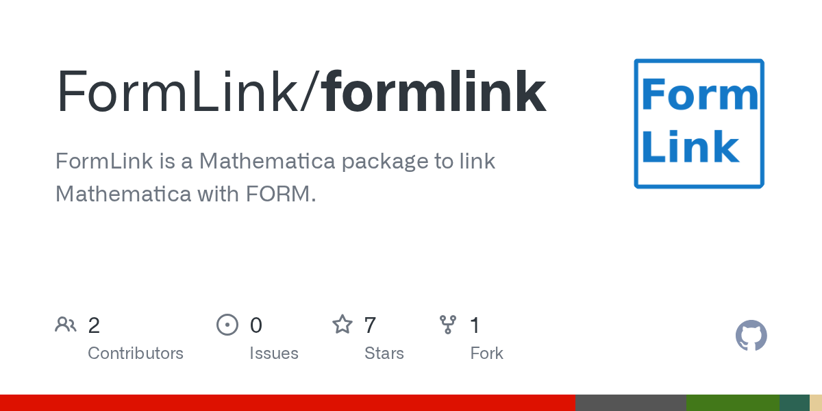 GitHub FormLink/formlink FormLink is a Mathematica package to link