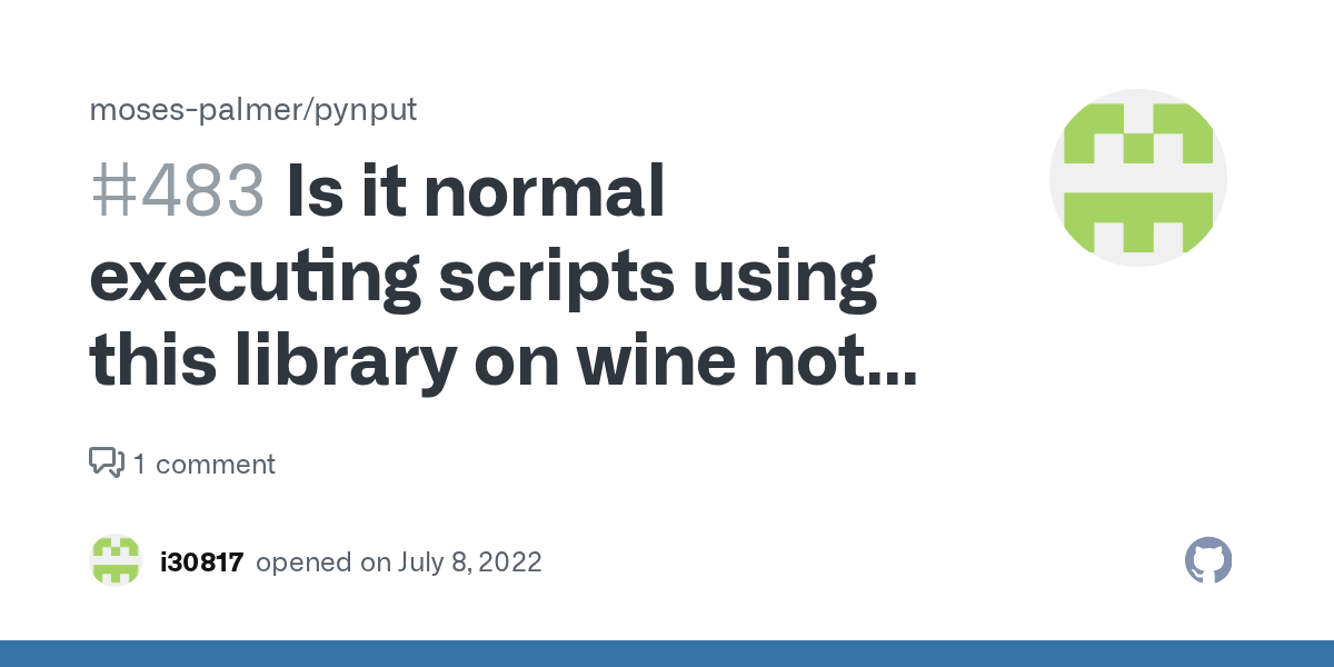 Is it normal executing scripts using this library on wine not working