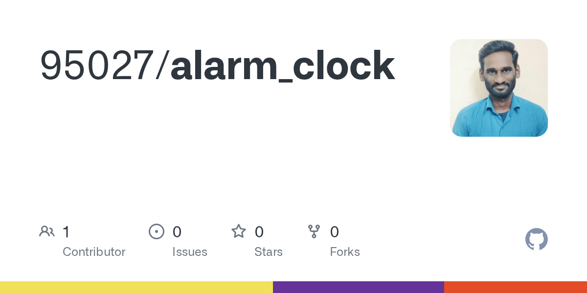 GitHub 95027/alarm_clock
