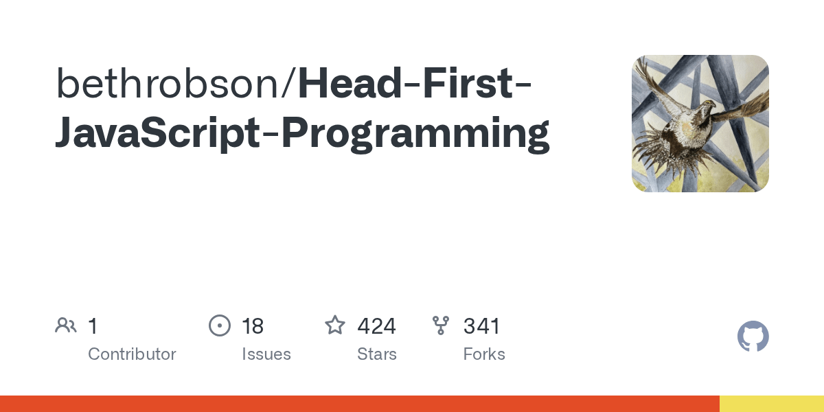 GitHub bethrobson/HeadFirstJavaScriptProgramming