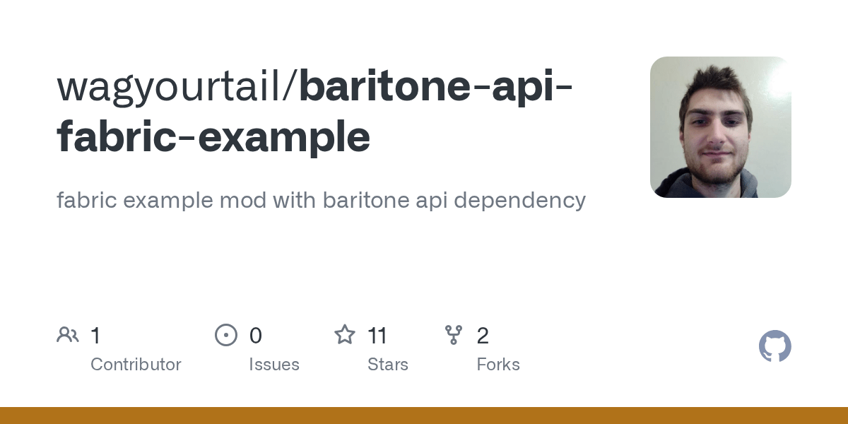 GitHub wagyourtail/baritoneapifabricexample fabric example mod