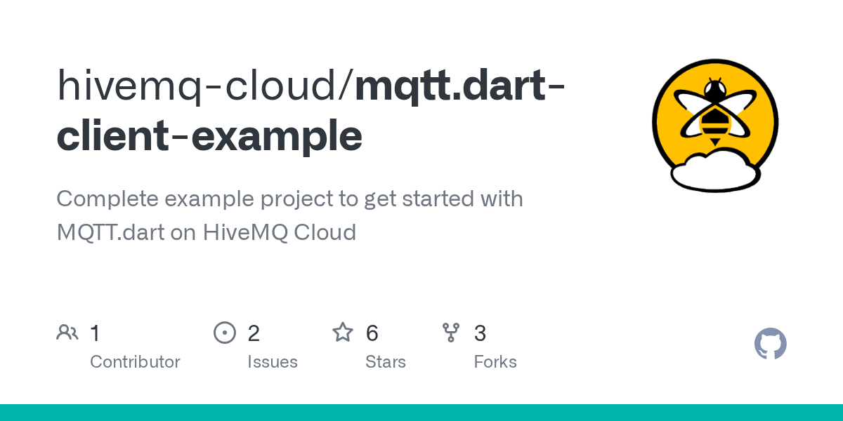 GitHub hivemqcloud/mqtt.dartclientexample Complete example project to get started with