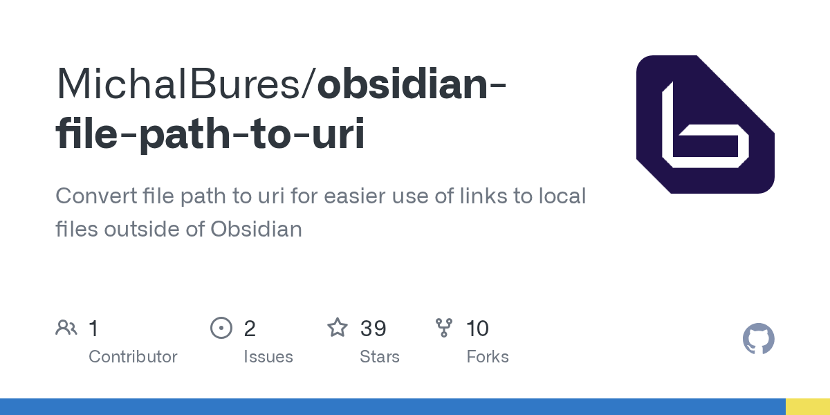 GitHub MichalBures/obsidianfilepathtouri Convert file path to uri for easier use of links
