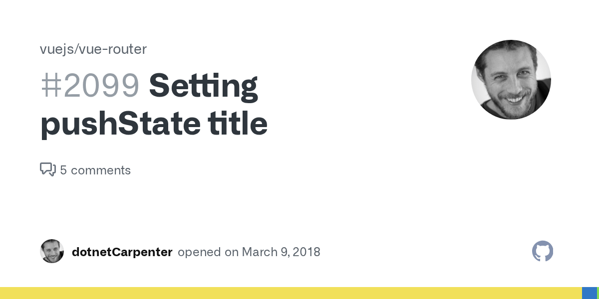 Setting pushState title · Issue 2099 · vuejs/vuerouter · GitHub