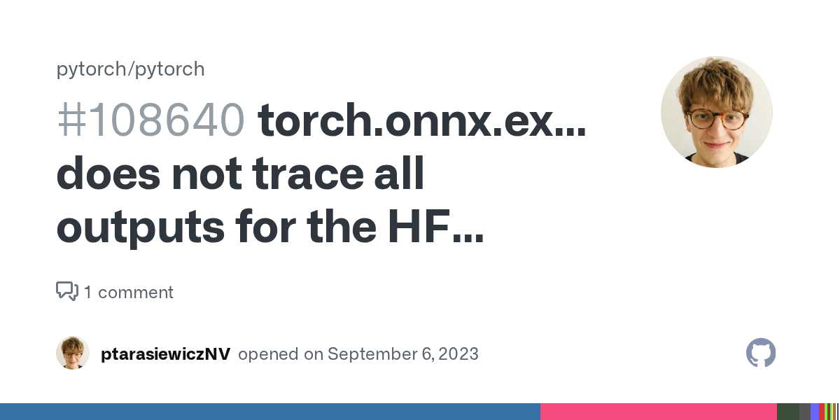 torch.onnx.export does not trace all outputs for the HF BLOOM model