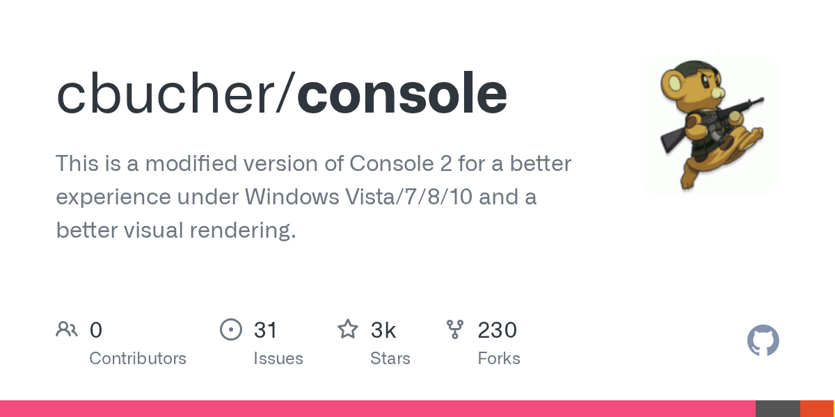 GitHub - cbucher/console: This is a modified version of Console 2 for a