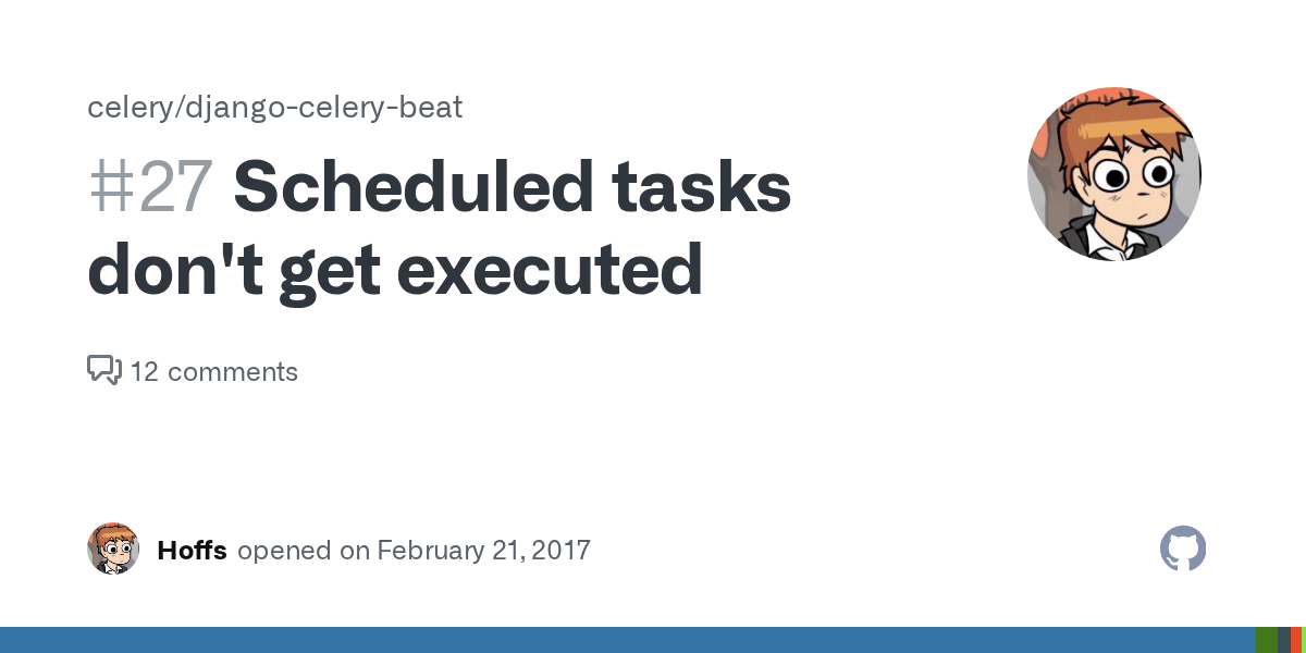 Scheduled tasks don't get executed · Issue 27 · celery/djangocelery