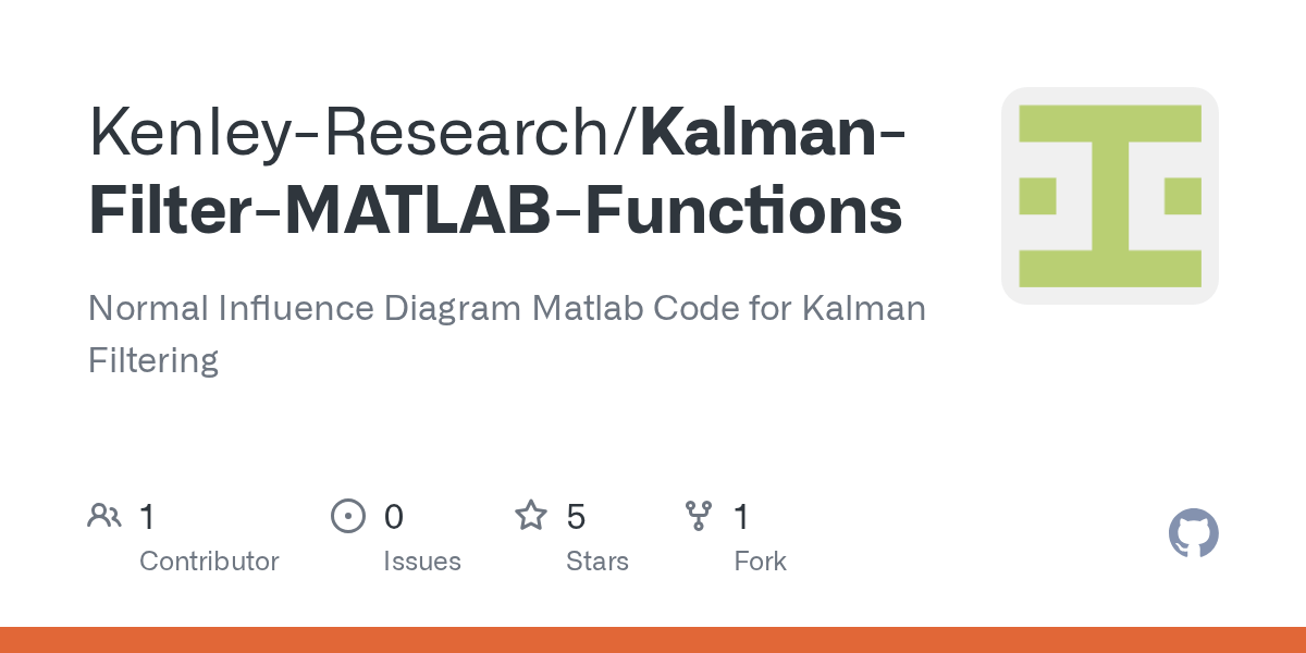 GitHub KenleyResearch/KalmanFilterMATLABFunctions Normal