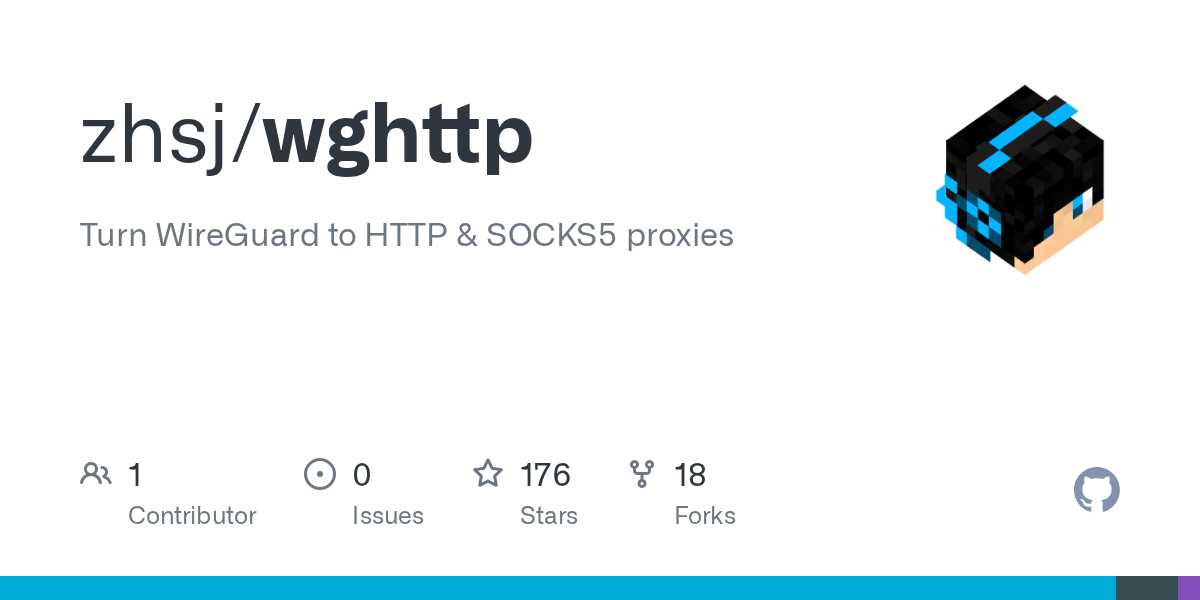 GitHub zhsj/wghttp Turn WireGuard to HTTP & SOCKS5 proxies