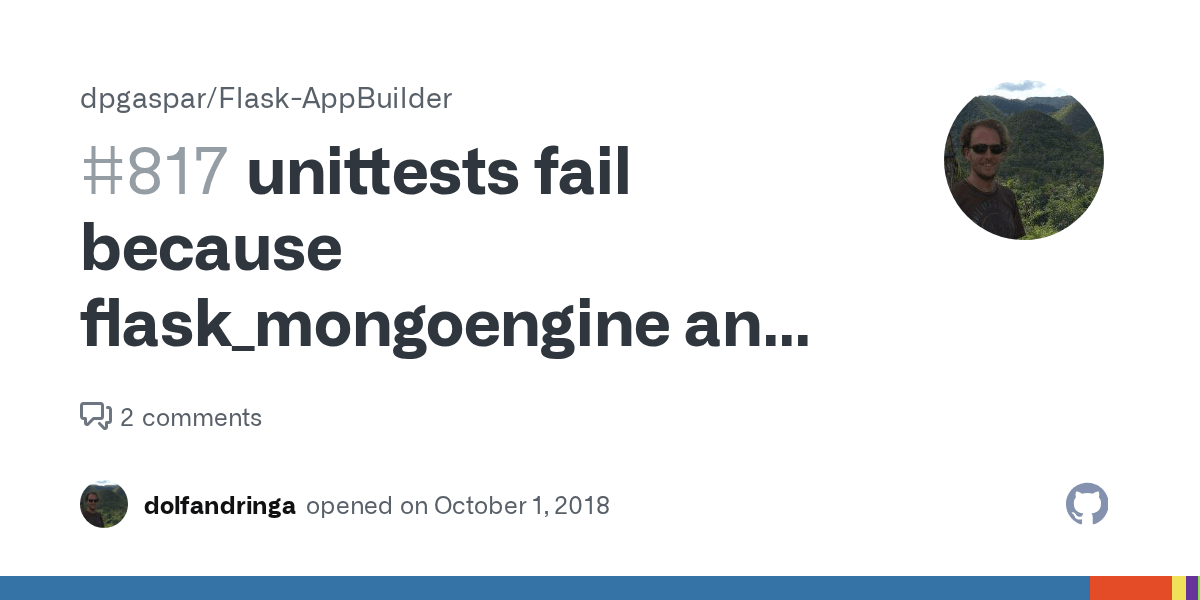 unittests fail because flask_mongoengine and pillow are not installed