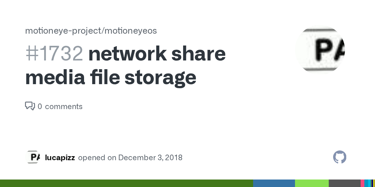 network share media file storage · Issue 1732 · motioneyeproject