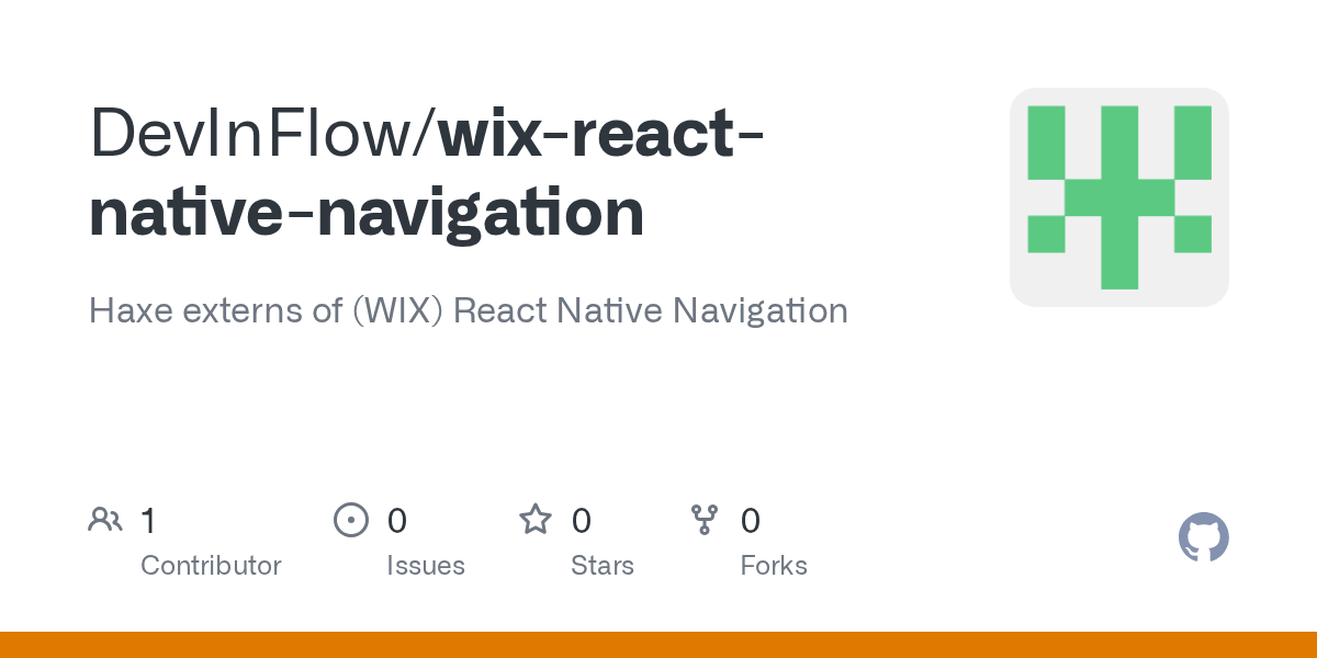 GitHub DevInFlow/wixreactnativenavigation Haxe externs of (WIX