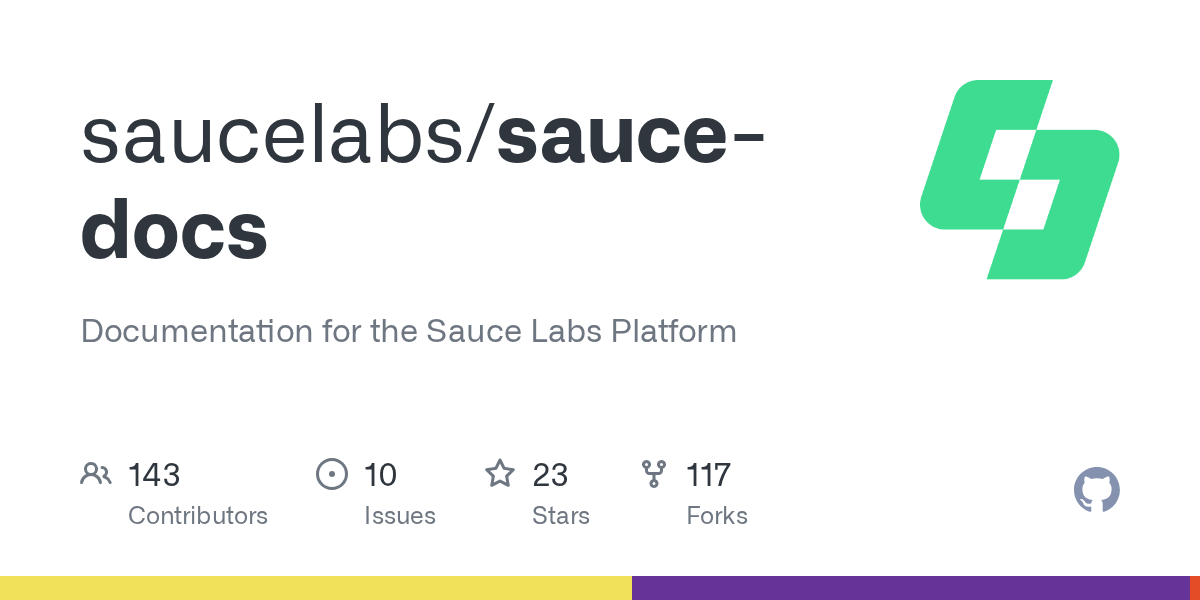 GitHub saucelabs/saucedocs Documentation for the Sauce Labs Platform