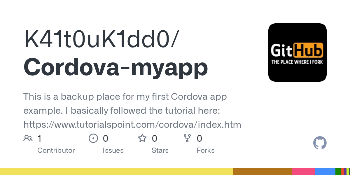 GitHub SaguruHakuba/Cordovamyapp This is a backup place for my