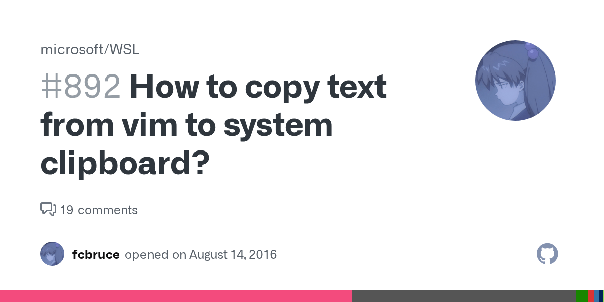 How to copy text from vim to system clipboard? · Issue 892 · microsoft