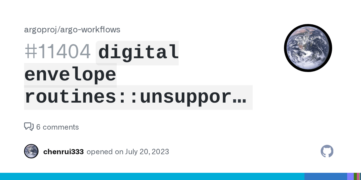`digital envelope routinesunsupported` issue with 3.4.9 release build
