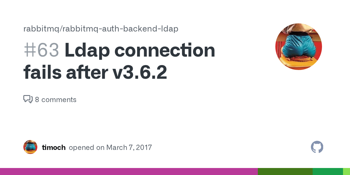Ldap connection fails after v3.6.2 · Issue 63 · rabbitmq