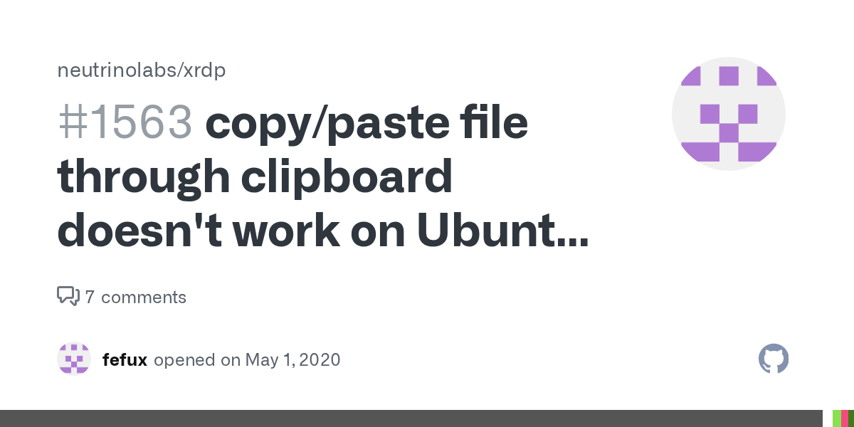 copy/paste file through clipboard doesn't work on Ubuntu 16.04.6