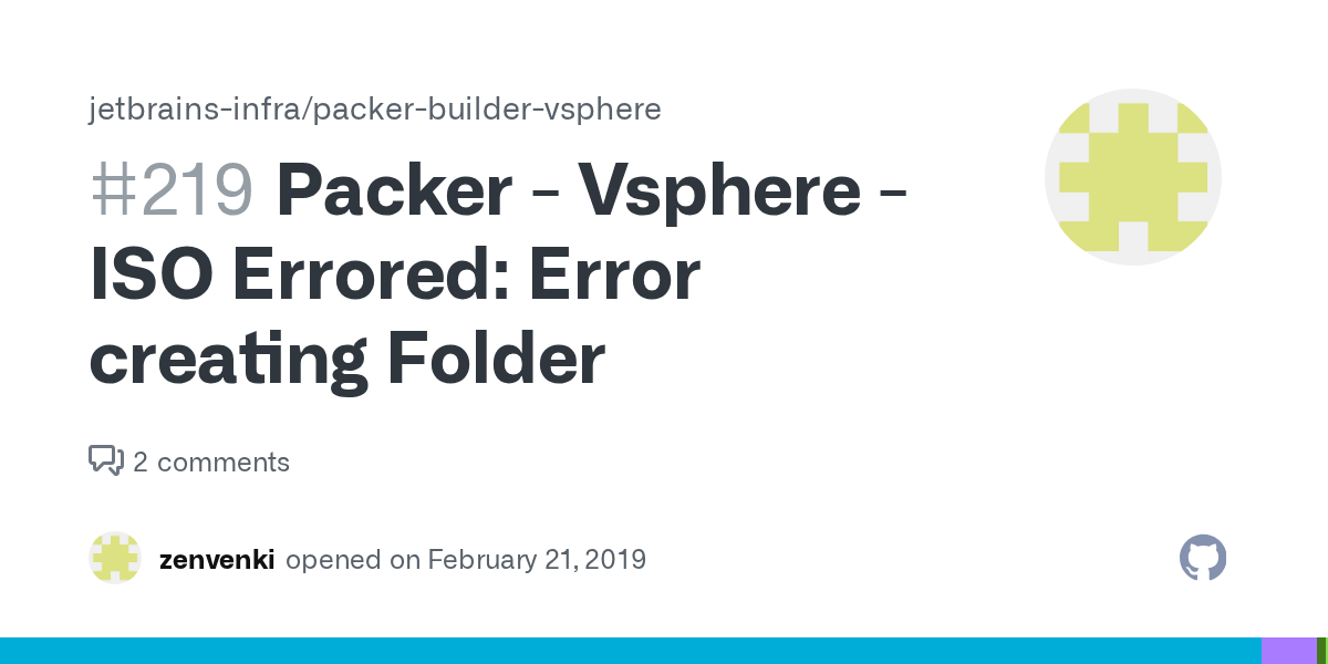 Packer Vsphere ISO Errored Error creating Folder · Issue 219