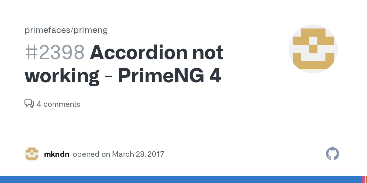 Accordion not working PrimeNG 4 · Issue 2398 · primefaces/primeng