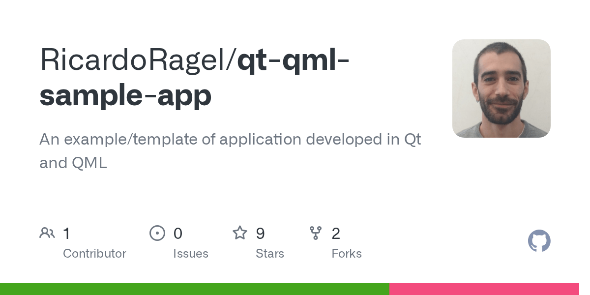 GitHub RicardoRagel/qtqmlsampleapp An example/template of