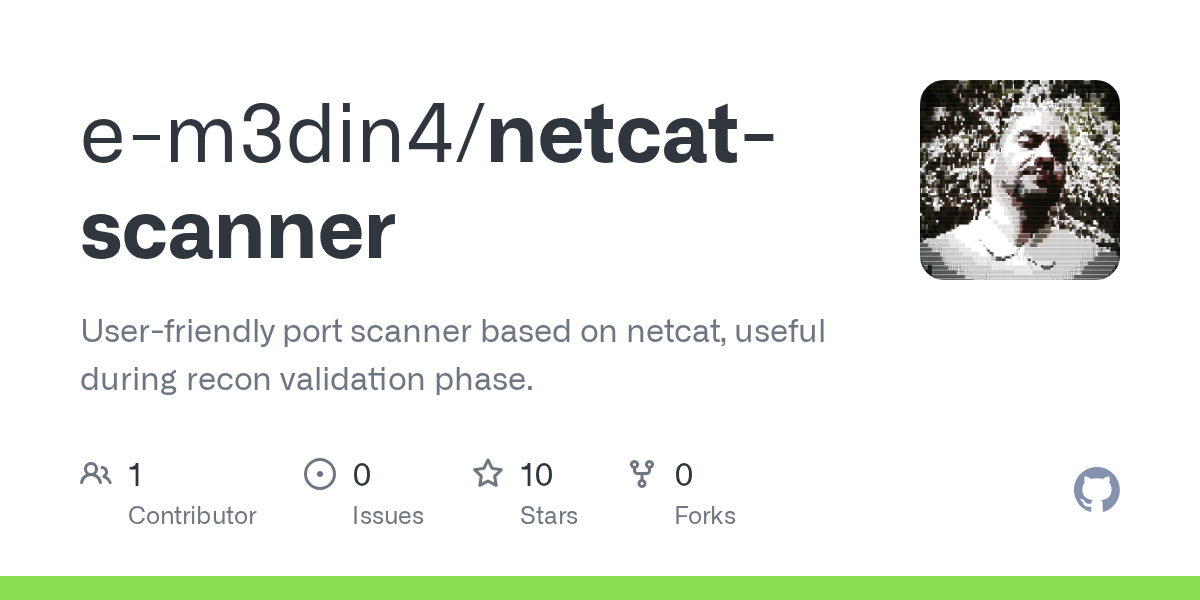 GitHub Userfriendly port scanner based on