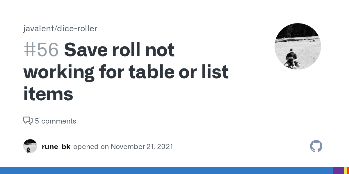 Save roll not working for table or list items · Issue 56 · javalent