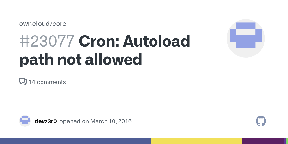 Cron Autoload path not allowed · Issue 23077 · owncloud/core · GitHub
