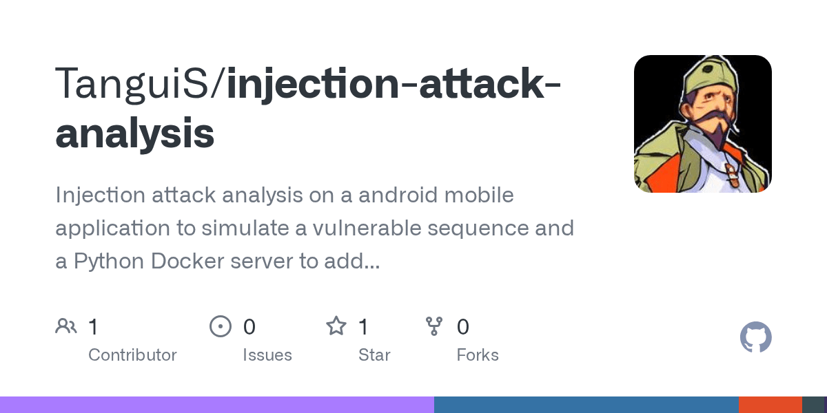 GitHub TanguiS/injectionattackanalysis Injection attack analysis
