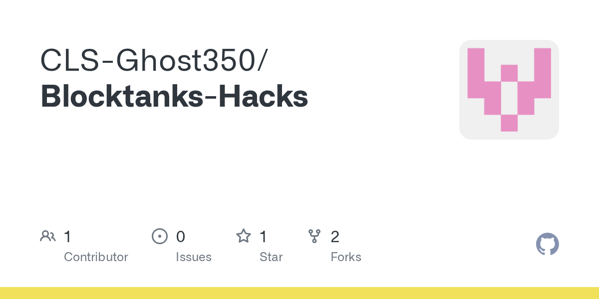 BlocktanksHacks/README.md at master · CLSGhost350/BlocktanksHacks