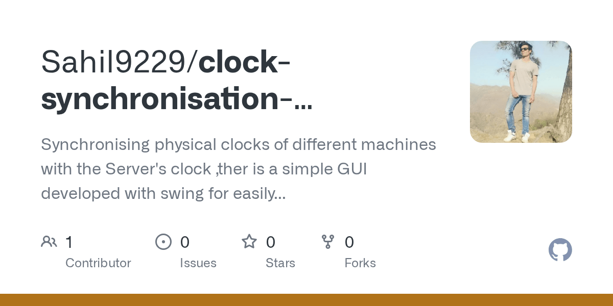 GitHub Sahil9229/clocksynchronisationPeterson_Algorithm_GUI