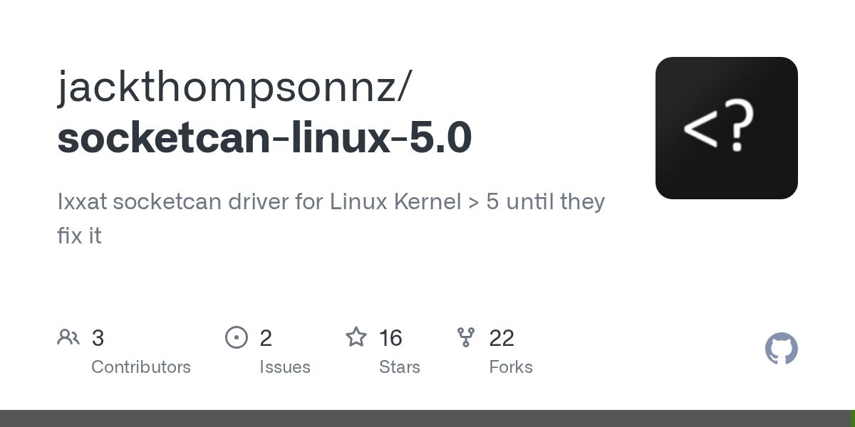 GitHub jackthompsonnz/socketcanlinux5.0 Ixxat socketcan driver for