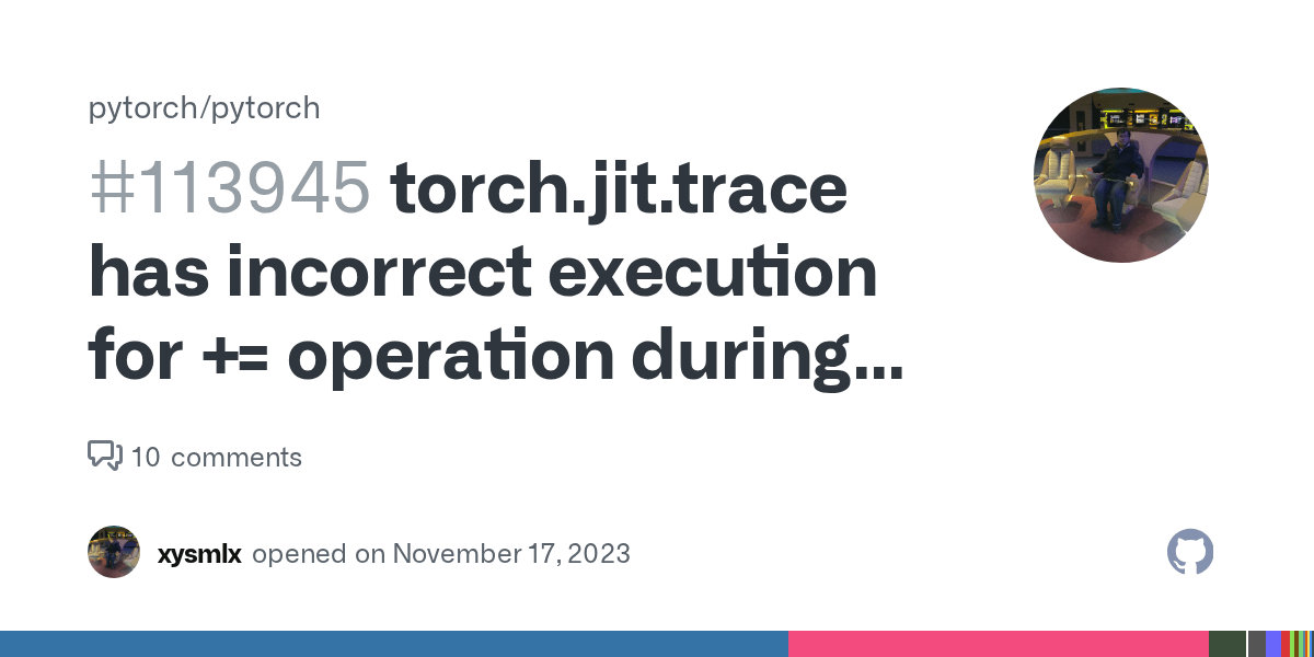 torch.jit.trace has incorrect execution for += operation during