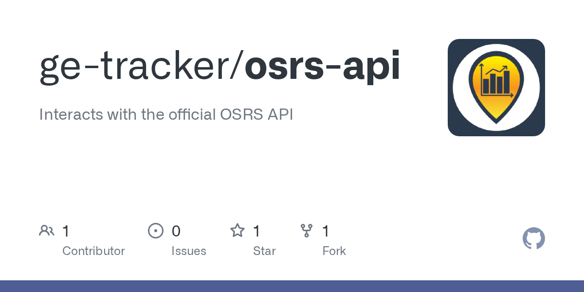 GitHub getracker/osrsapi Interacts with the official OSRS API