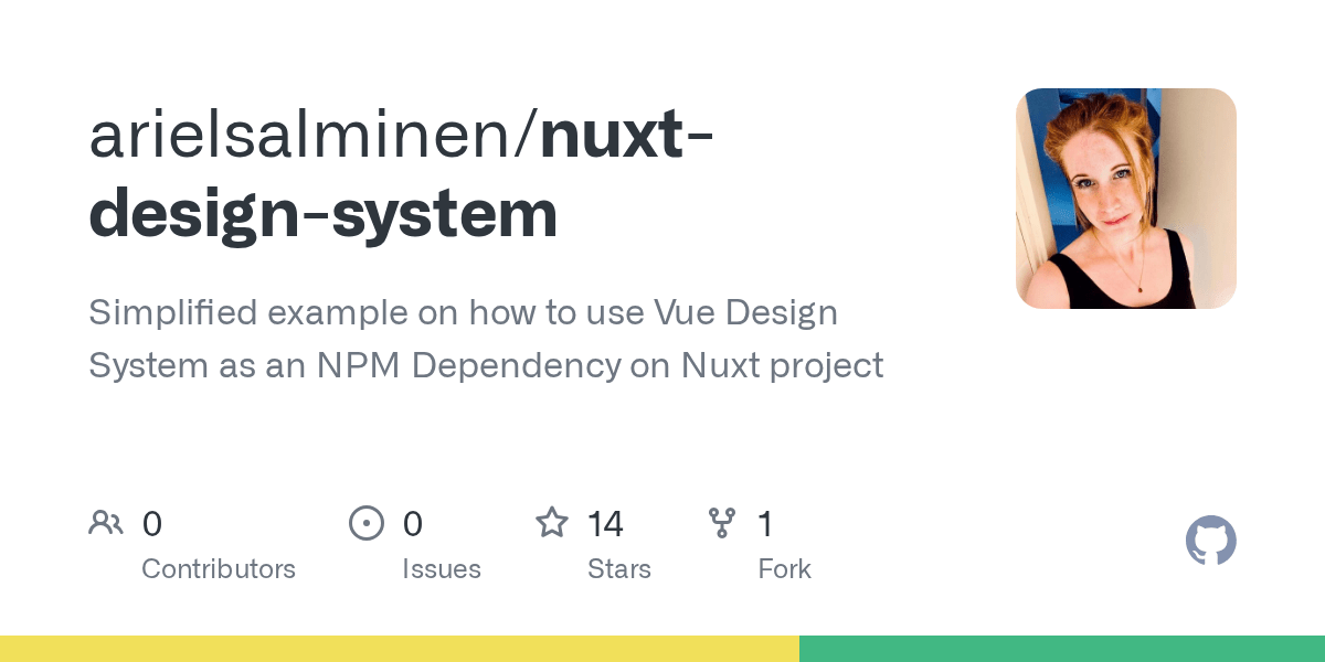 GitHub arielsalminen/nuxtdesignsystem Simplified example on how to