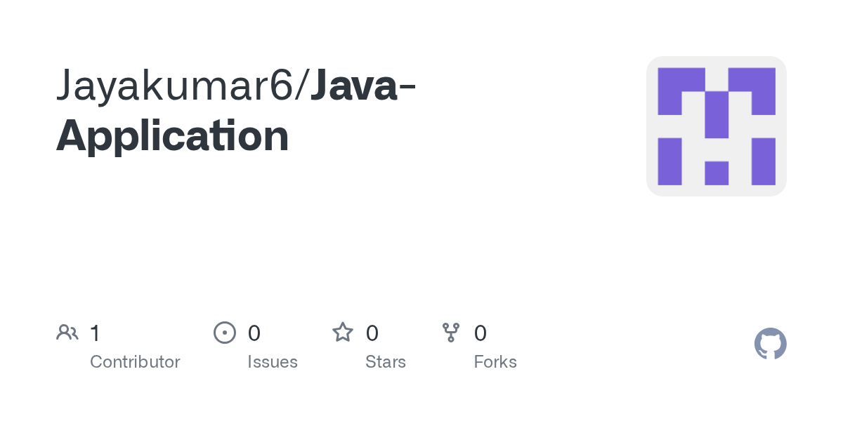 GitHub Jayakumar6/JavaApplication