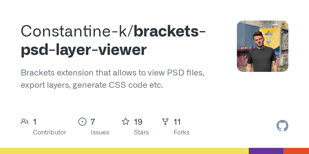 GitHub Constantinek/bracketspsdlayerviewer Brackets extension