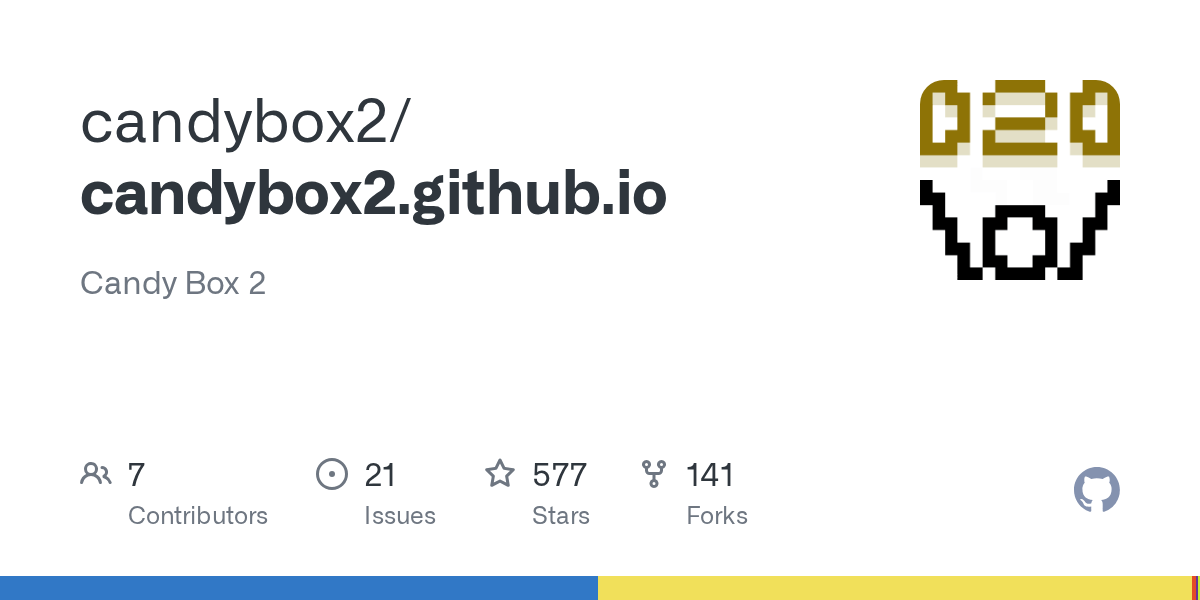 GitHub candybox2/candybox2.github.io Candy Box 2