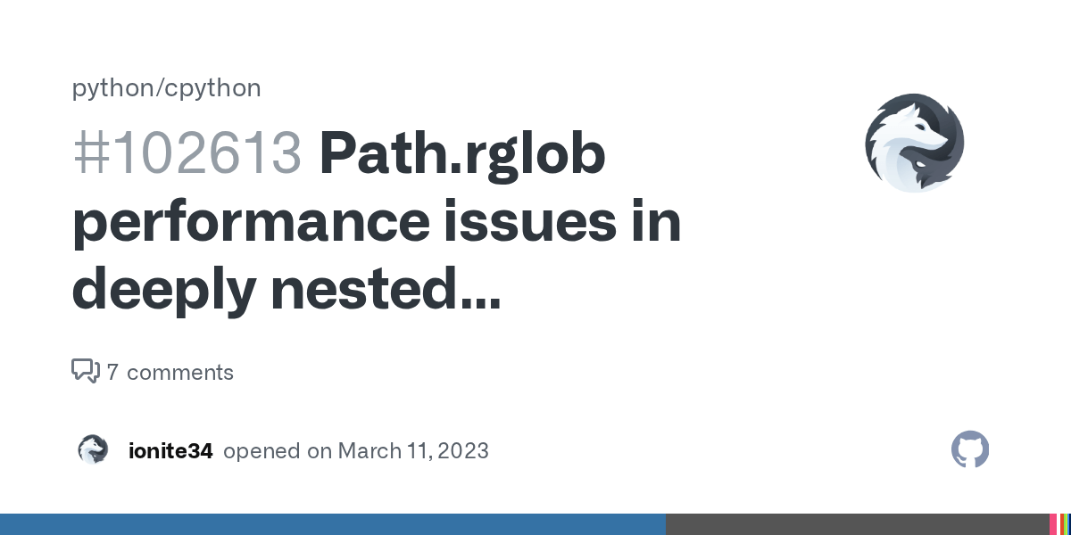 Path.rglob performance issues in deeply nested directories compared to