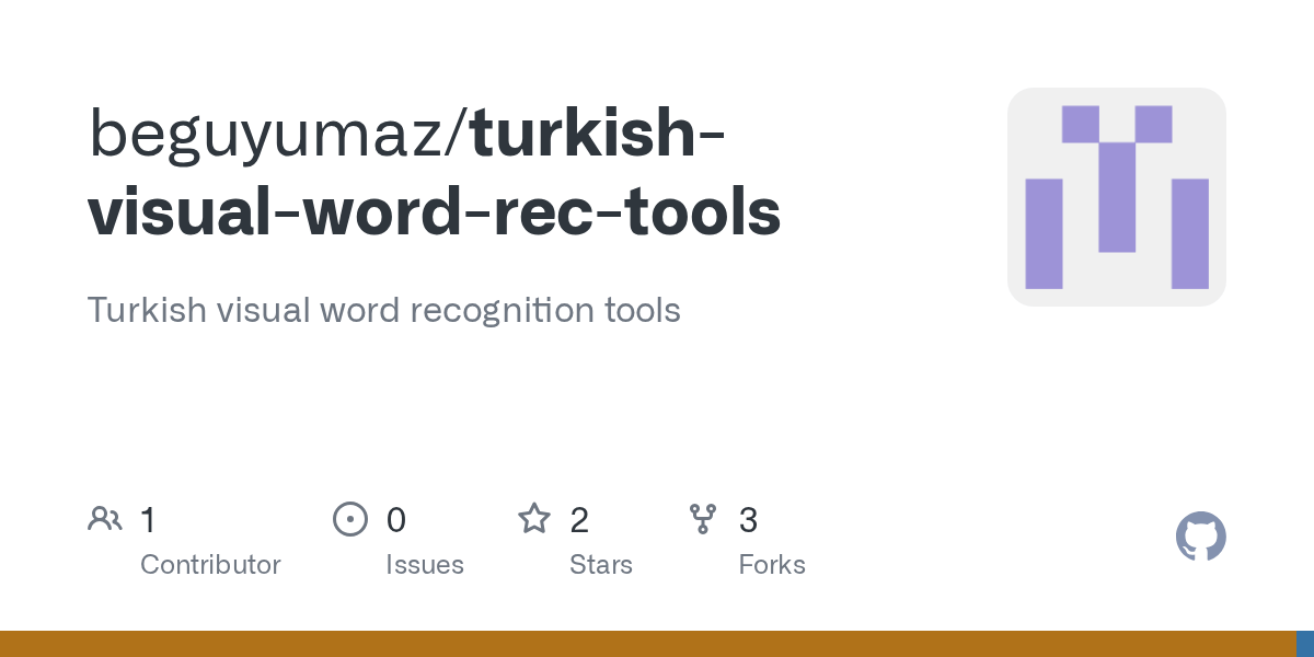 GitHub beguyumaz/turkishvisualwordrectools Turkish visual word