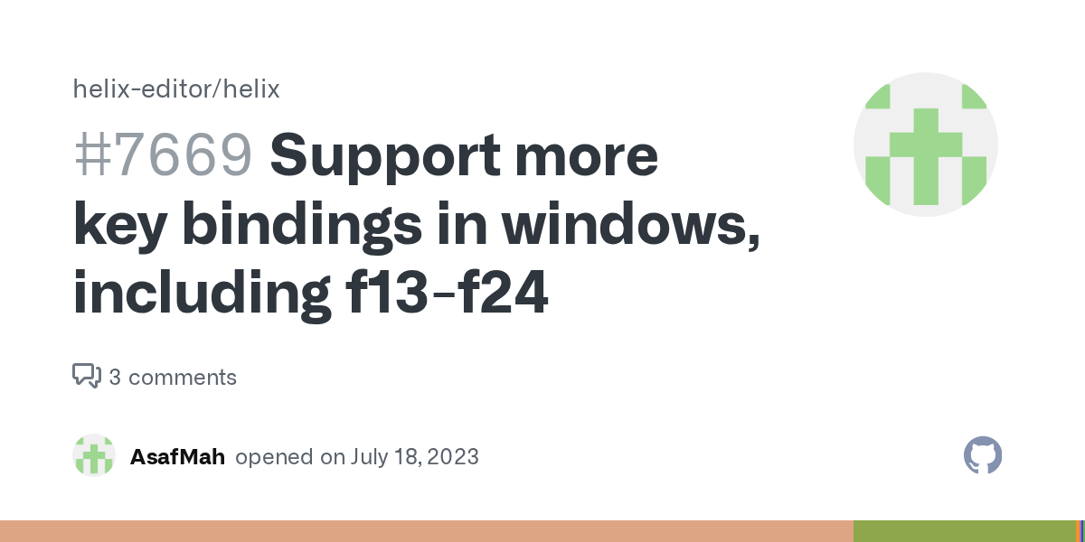 Support more key bindings in windows, including f13f24 · Issue 7669