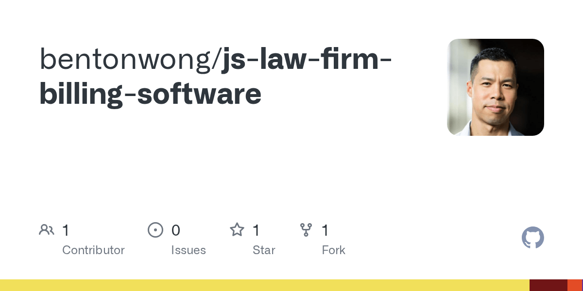 GitHub bentonwong/jslawfirmbillingsoftware