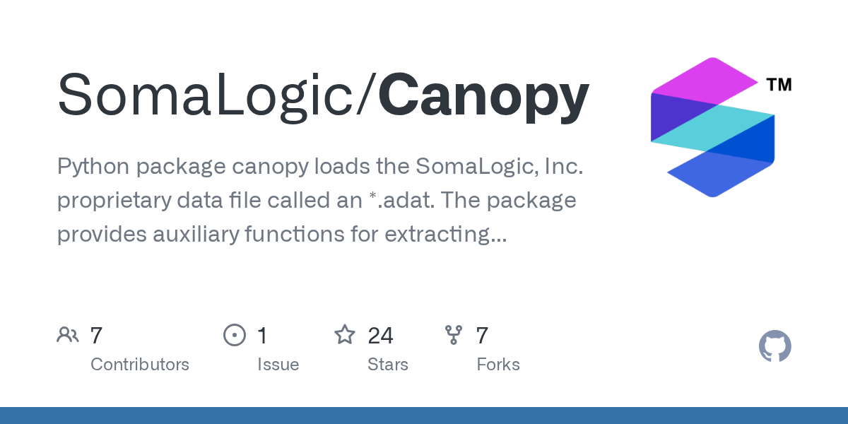 GitHub SomaLogic/Canopy Python package canopy loads the SomaLogic