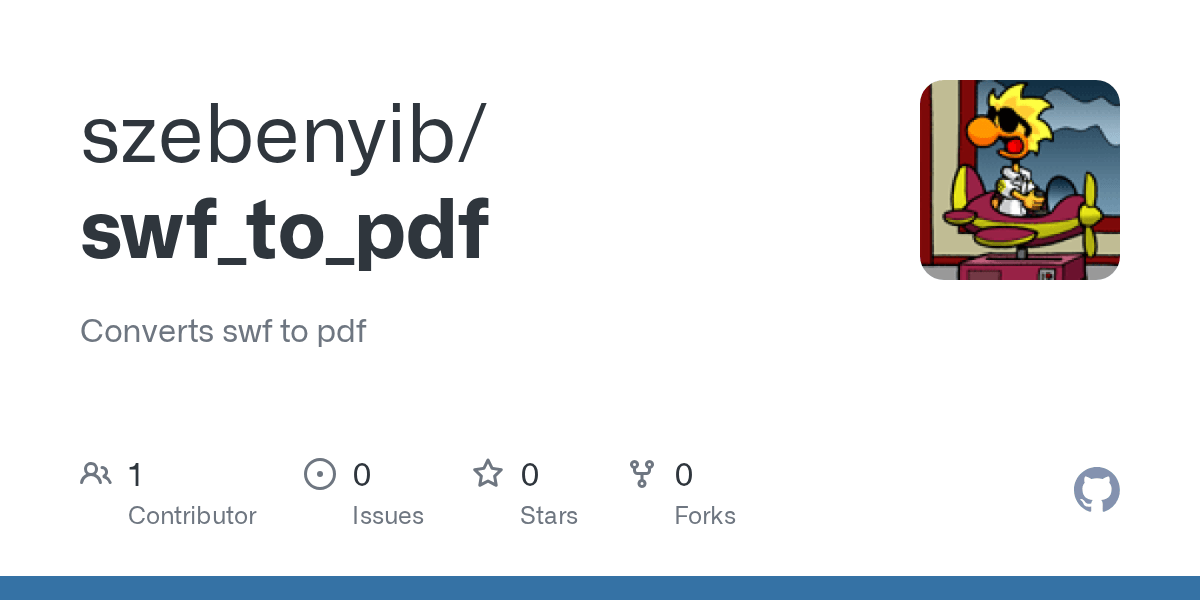 GitHub szebenyib/swf_to_pdf Converts swf to pdf