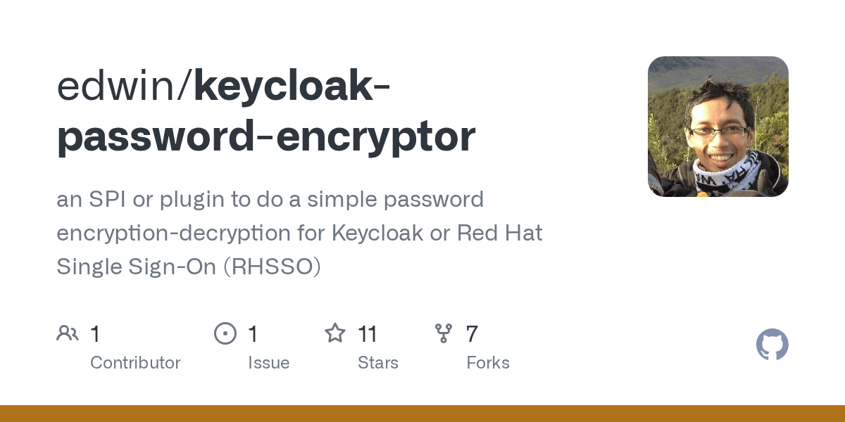 GitHub edwin/keycloakpasswordencryptor an SPI or plugin to do a