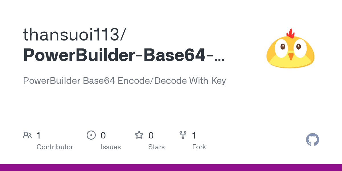 GitHub thansuoi113/PowerBuilderBase64EncodeDecodeWithKey