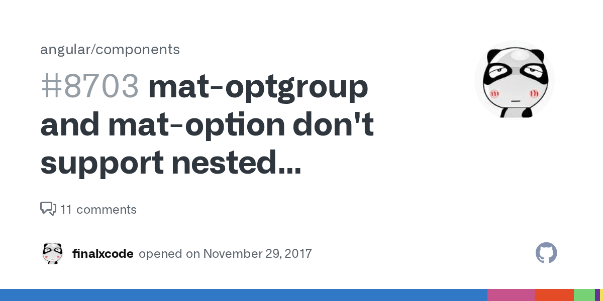 matoptgroup and matoption don't support nested structure · Issue